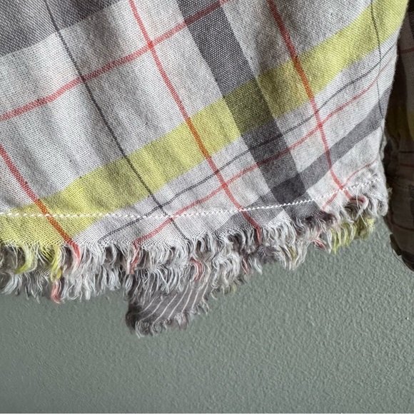 Free People We The Free Seeking Starlight Plaid Button-Up Shirt size Small - Picture 8 of 13